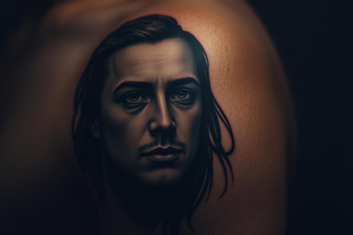 Porträt, Realistic, Black & Grey, Oberarm, tätowiert von ricardorobertx
